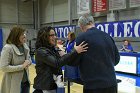 WBBall Final Four tribute  Wheaton College honored the 25th anniversary of the 1994-95 women’s basketball team that went to the NCAA final four during halftime ceremony of Wheaton’s game against Mount Holyoke College Saturday, January 18, 2020. - Photo By: KEITH NORDSTROM : Wheaton, basketball, NCAA, Final Four, 25th anniversary